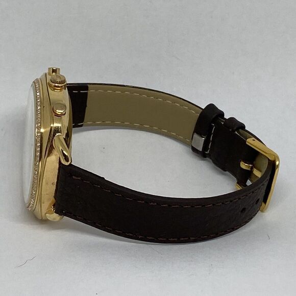 Fossil FTW1208 Women's Brown Leather White Analog Dial Hybrid Smartwatch XX765 - Picture 9 of 12